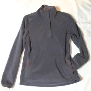 Mens Basin + Range gray quarter zip sweater medium